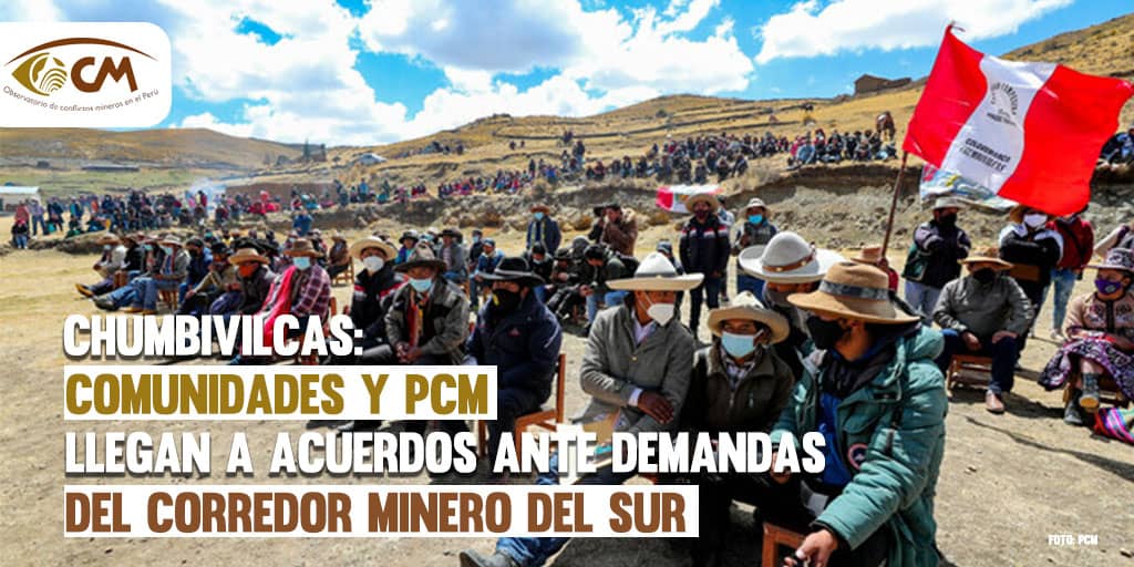 Chumbivilcas: Comunidades y PCM llegan a acuerdos ante demandas del Corredor minero del sur