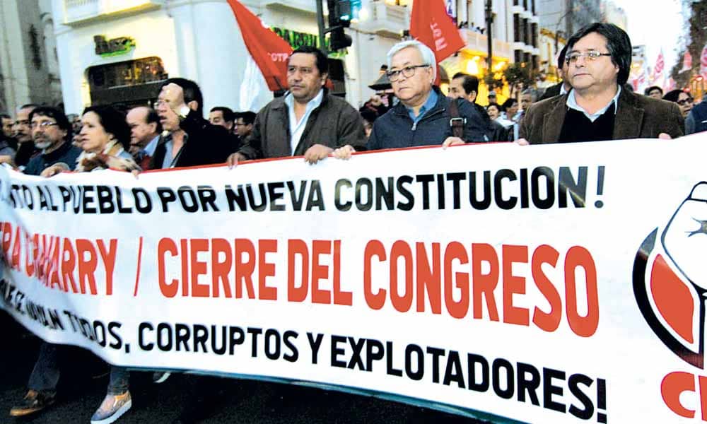 CGTP convoca a protesta contra el paquetazo laboral de Acción Popular