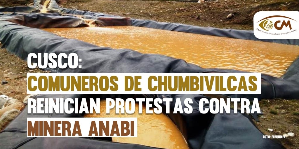 Cusco: Comuneros de Chumbivilcas reinician protestas contra minera ANABI