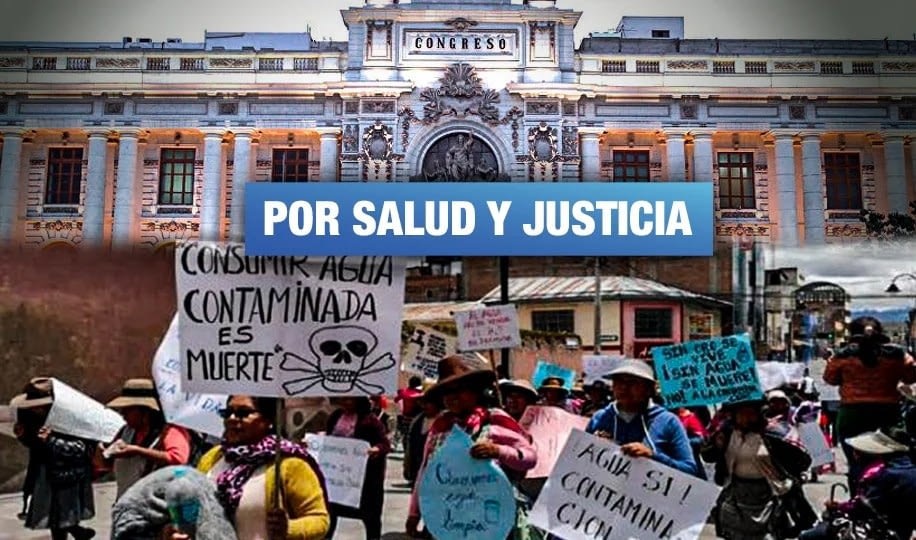 Personas afectadas por contaminación minera llegan a Lima para reclamar por su salud y el medioambiente